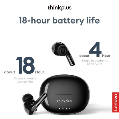 Auriculares inalámbricos Bluetooth 5.4 Lenovo LP5 PRO TWS Sonido HiFi Auriculares gaming LP5Pro Auriculares deportivos Batería de larga duración con micrófono 2025