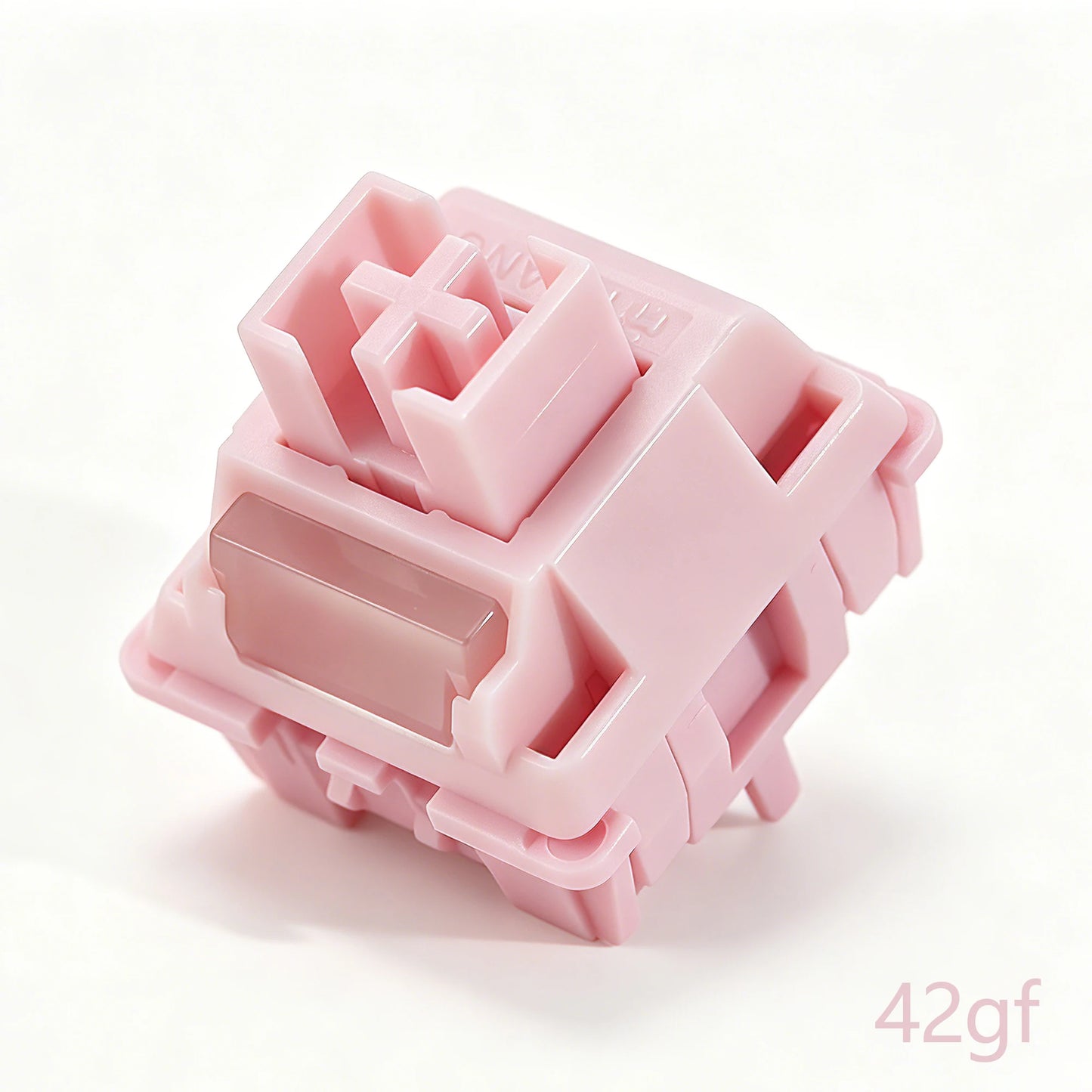Interruptor HUANO Sakura V2 V3 rosa 35gf 42gf 5 pines lineales cremosos para teclado mecánico personalizado de juegos 60% POK POM PA66