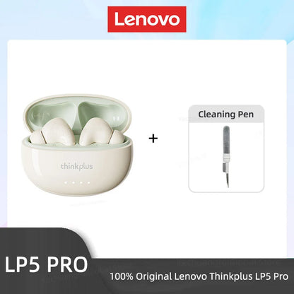 Auriculares inalámbricos Bluetooth 5.4 Lenovo LP5 PRO TWS Sonido HiFi Auriculares gaming LP5Pro Auriculares deportivos Batería de larga duración con micrófono 2025