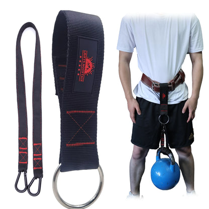Weightlifting Dip Belt  Accessories for dips and Pull-ups Double-Layered Webbing Strap with Carabiners for Fitness Bodybuilding
