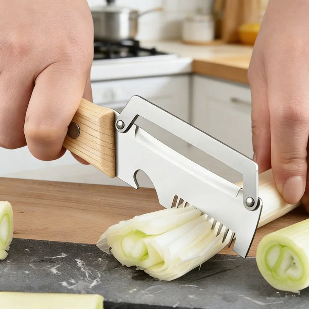 Pelador multifuncional 3 en 1 de acero inoxidable, rebanador y triturador de verduras y frutas, herramienta de cocina versátil para pelar y triturar