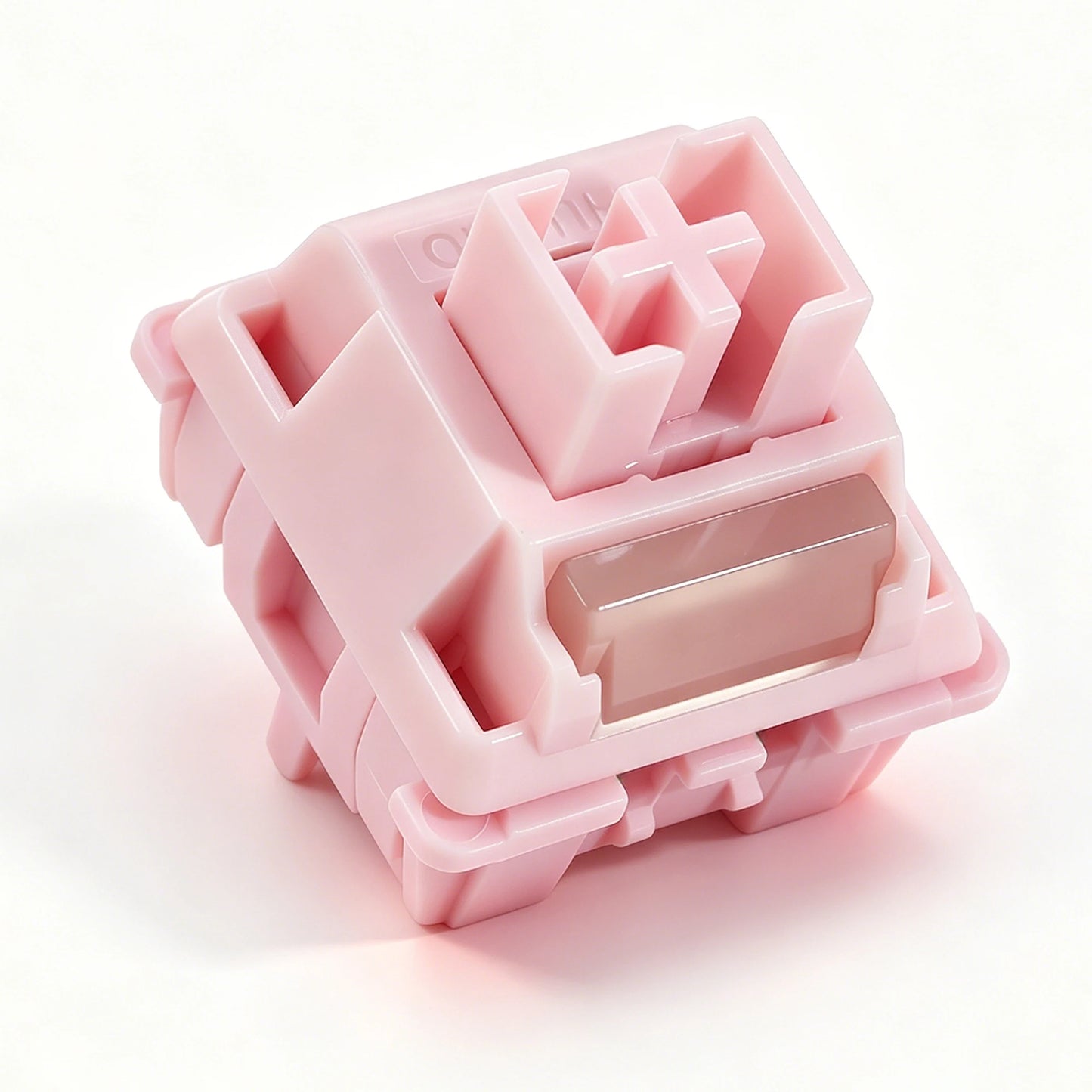 Interruptor HUANO Sakura V2 V3 rosa 35gf 42gf 5 pines lineales cremosos para teclado mecánico personalizado de juegos 60% POK POM PA66
