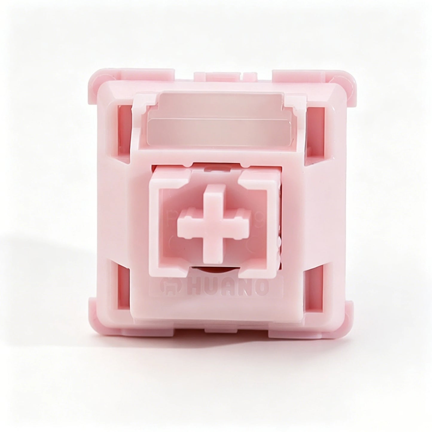Interruptor HUANO Sakura V2 V3 rosa 35gf 42gf 5 pines lineales cremosos para teclado mecánico personalizado de juegos 60% POK POM PA66