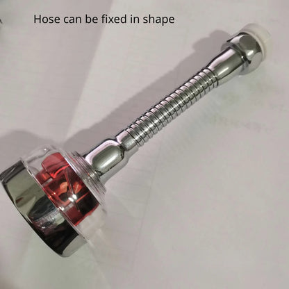 Kitchen Faucet Bubbler Turbocharged Shower Head 360° Rotation Splash-Proof Faucet Wash Basin Universal Extension Tube Fan Filter