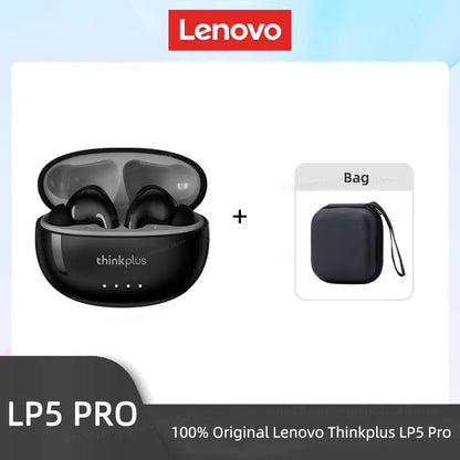 Auriculares inalámbricos Bluetooth 5.4 Lenovo LP5 PRO TWS Sonido HiFi Auriculares gaming LP5Pro Auriculares deportivos Batería de larga duración con micrófono 2025