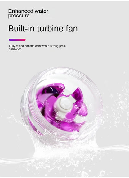 Kitchen Faucet Bubbler Turbocharged Shower Head 360° Rotation Splash-Proof Faucet Wash Basin Universal Extension Tube Fan Filter