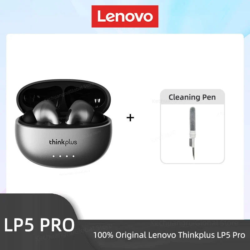 Auriculares inalámbricos Bluetooth 5.4 Lenovo LP5 PRO TWS Sonido HiFi Auriculares gaming LP5Pro Auriculares deportivos Batería de larga duración con micrófono 2025