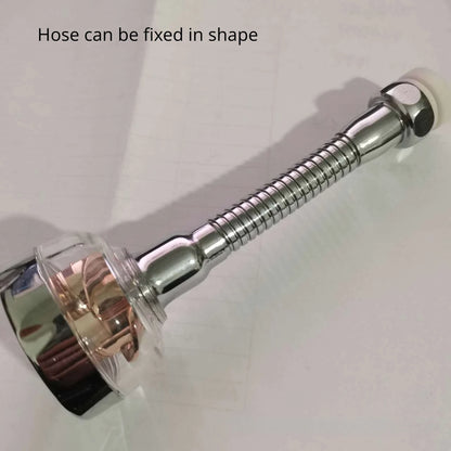 Kitchen Faucet Bubbler Turbocharged Shower Head 360° Rotation Splash-Proof Faucet Wash Basin Universal Extension Tube Fan Filter