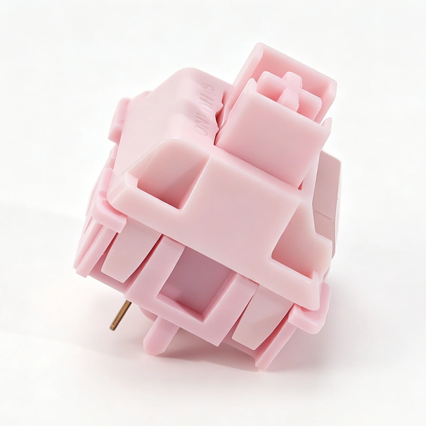 Interruptor HUANO Sakura V2 V3 rosa 35gf 42gf 5 pines lineales cremosos para teclado mecánico personalizado de juegos 60% POK POM PA66
