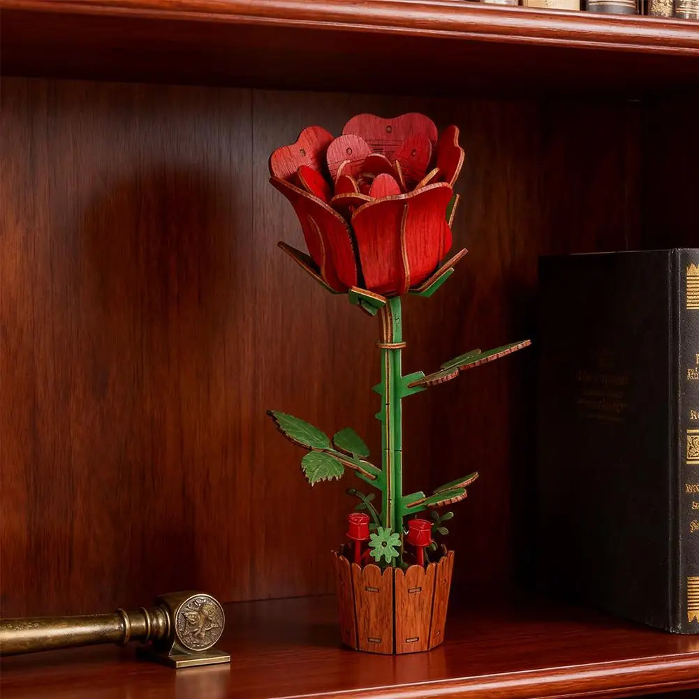 Rompecabezas 3D de madera para adultos, kits de manualidades de madera para adultos, decoración del hogar para mujeres, regalo - Girasol
