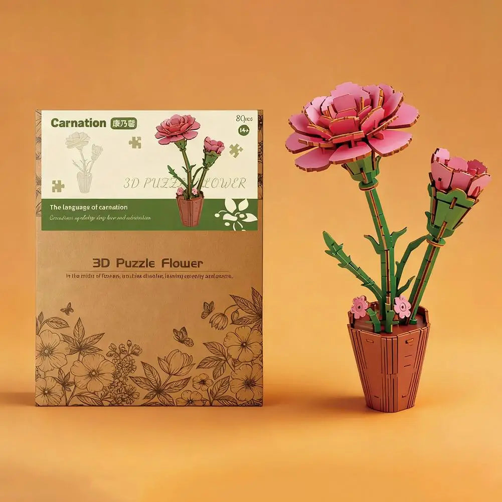 Rompecabezas 3D de madera para adultos, kits de manualidades de madera para adultos, decoración del hogar para mujeres, regalo - Girasol