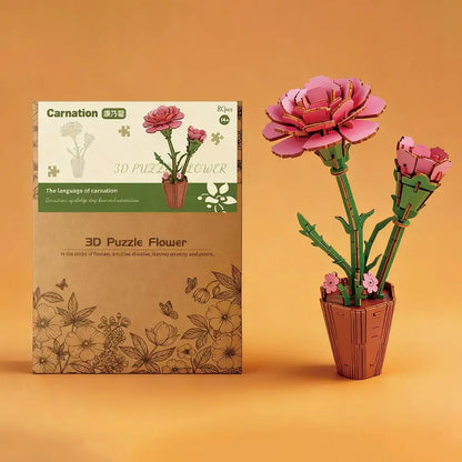 Rompecabezas 3D de madera para adultos, kits de manualidades de madera para adultos, decoración del hogar para mujeres, regalo - Girasol