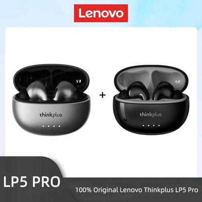 Auriculares inalámbricos Bluetooth 5.4 Lenovo LP5 PRO TWS Sonido HiFi Auriculares gaming LP5Pro Auriculares deportivos Batería de larga duración con micrófono 2025