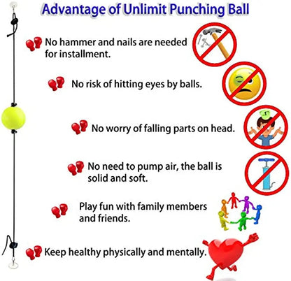Boxing Reflex Ball for Hand Eye Coordination Boxing Equipment for Training At Home Double End Punching Fight Ball Speed Training