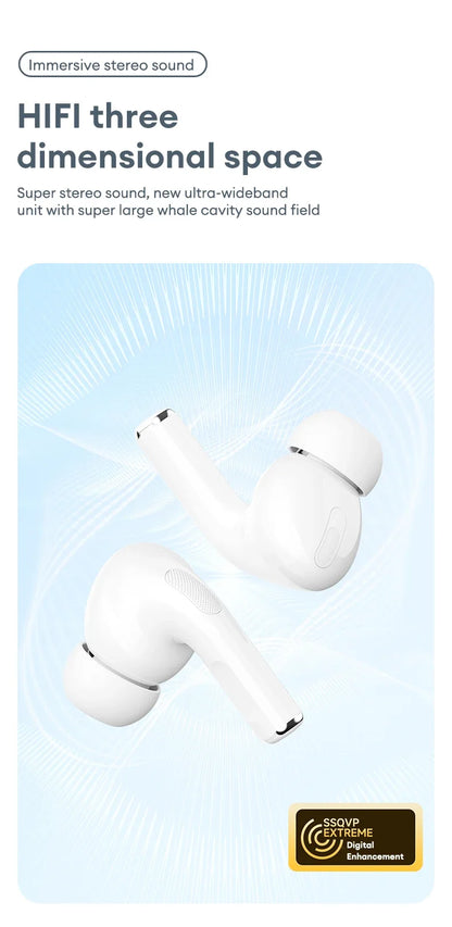 Auriculares inalámbricos Bluetooth 5.4 Lenovo LP5 PRO TWS Sonido HiFi Auriculares gaming LP5Pro Auriculares deportivos Batería de larga duración con micrófono 2025